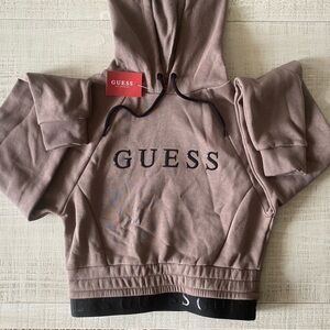 Guess Cropped Logo Hoodie [NWT]